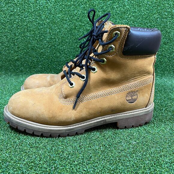 Timberland 6-Inch Premium Tan Nubuck Leather Waterproof Lace Up Boots Sz 6.5M main image 10